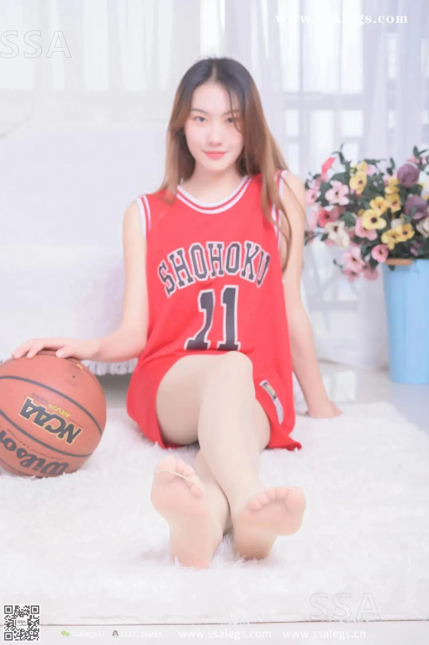 [SSA丝社]超清写真 NO.325 素素小姐姐放假在家穿丝袜陪你玩篮球(下) [79P]插图